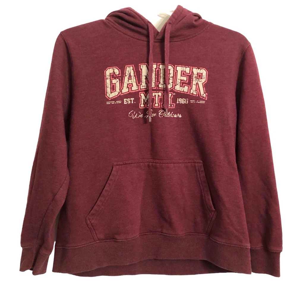 Gander Mountain Vintage 90’s Y2K Graphic Hoodie Burgundy Size Large